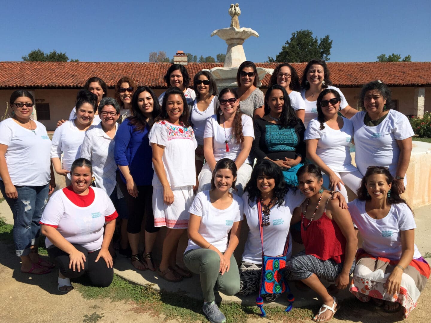 Attendees of the 2nd Annual National Comadres Retreat, Mission San Antonio de Padua, Jolon, California, August 9, 2015
