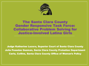 Poster on the santa clara county on green background